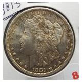 1881-S Morgan Silver Dollar.