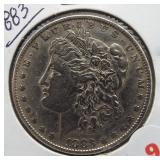 1883 Morgan Silver Dollar.