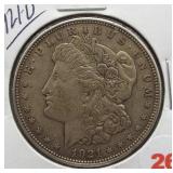 1921-D Morgan Silver Dollar.