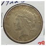 1922-S Peace Silver Dollar.