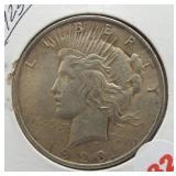 1923 Peace Silver Dollar.