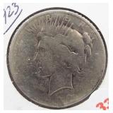 1923 Peace Silver Dollar.
