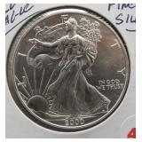 2000 One Ounce Fine Silver Eagle.
