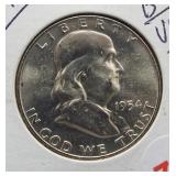 1954-D BU UNC Franklin Silver Half Dollar.