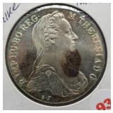 1780 Maria Theresia Thaler .75 Troy Ounce
