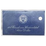 1974-S UNC Eisenhower Silver Dollar. Blue