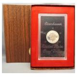 1974-S Proof Eisenhower Silver Dollar in Brown