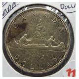 1962 Canadian Silver Dollar.