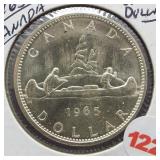 1965 Canadian Silver Dollar.