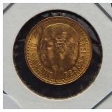 1945 Mexico Gold 2 1/2 Pesos. Weight .0603 Ounce