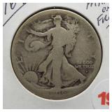 1916-D Walking Liberty Silver Half Dollar. Mint