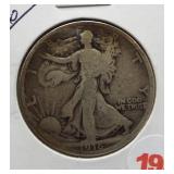 1916 Walking Liberty Silver Half Dollar.