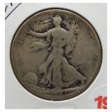 1921-S Walking Liberty Silver Half Dollar.