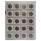 (20) Walking Liberty Silver Half Dollars. Dates: