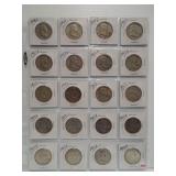 (20) Franklin Silver Half Dollars. Dates: 1948-D,