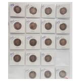 (18)  Barber Silver Quarters. Dates: 1898, 1899,