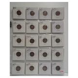 (20) Mercury Silver Dimes. Dates: 1916, 1916-S,