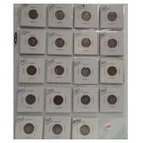 (19) Mercury Silver Dimes. Dates: 1916, 1920,