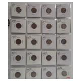 (20) Mercury Silver Dimes. Dates: 1916, 1917,