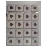 (20) Mercury Silver Dimes. Dates: 1917, 1917-D,