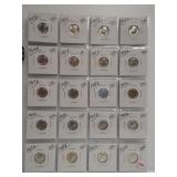 (20) 1964-D UNC Roosevelt Silver Dimes.