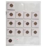 (14) Buffalo Nickels. Dates: 1914, 6-1915,