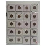 (20) Buffalo Nickels. Dates: 1913, 1915, 1917,