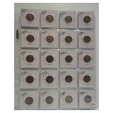 (20) 1938-D Buffalo Nickels.