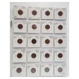 (20) Indian Head Cents. Dates: 1886, 1894,