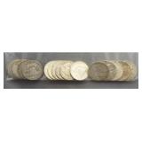 (20) Assorted Dates Franklin 90% Silver Half