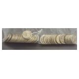 (50) Assorted Dates 1934-1959 Washington 90%