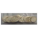 (25) Standing Liberty Worn/No Dates 90% Silver