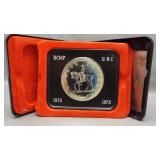 1973 Canadian 50% silver dollar.