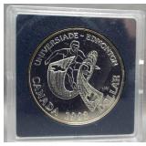 1983 Brilliant Canadian 50% silver dollar.