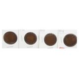 (4) Canadian large cents: 1916-1919.