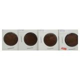 (4) Canadian large cents: 1916-1919.