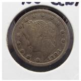 1883 No cents V Nickel.