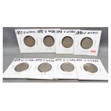 (8) V Nickels: 1890, 1893, 1895, 1897, 1898,