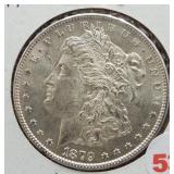 1879-S Morgan silver dollar.