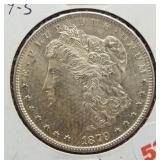 1879-S Morgan silver dollar.