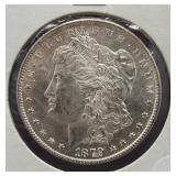 1879-S Morgan silver dollar.