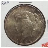 1922 Peace silver dollar.