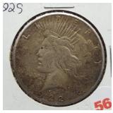 1922-S Peace silver dollar.