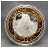 Native American Series .999 silver "Geronimo"
