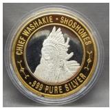 Native American Series .999 silver "Chief
