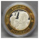 Lawman Series .999 silver "Wyatt Earp" token.