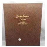 Complete Eisenhower dollar album from 1971-1978.