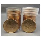 (2) Rolls of Sacagawea dollars: 2000-P, 2000-D.