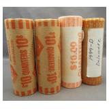 (4) $10 Bank rolls of State quarters. Unsearched.