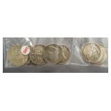 (17) Circulated bag of half dollars including